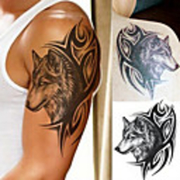 3 pcs Temporary Tattoos Tattoo Designs Tattoo Stickers Waterproof / 3D Body / Shoulder / Leg Paper Tattoo Stickers F-047