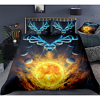 3-Piece Duvet Cover Set Hotel Bedding Sets Comforter Cover with Soft Lightweight Microfiber,  Include 1 Duvet Cover,  2 Pillowcases for Double/Queen/King(1 Pillowcase for Twin/Single)