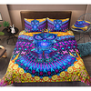 3-Piece Duvet Cover Set Hotel Bedding Sets Comforter Cover with Soft Lightweight Microfiber,  Include 1 Duvet Cover,  2 Pillowcases for Double/Queen/King(1 Pillowcase for Twin/Single)