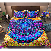 3-Piece Duvet Cover Set Hotel Bedding Sets Comforter Cover with Soft Lightweight Microfiber,  Include 1 Duvet Cover,  2 Pillowcases for Double/Queen/King(1 Pillowcase for Twin/Single)