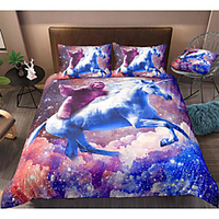 3-Piece Duvet Cover Set Hotel Bedding Sets Comforter Cover with Soft Lightweight Microfiber,  Include 1 Duvet Cover,  2 Pillowcases for Double/Queen/King(1 Pillowcase for Twin/Single)