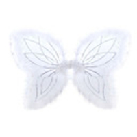 3-Piece Fuzzy-Rimmed Charming Angel Wings Set (Color Assorted)