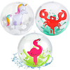 3 Pieces 3D Beach Balls,  13 Inch Inflatable Beach Ball for Kids,  Pool Toy Balls for Summer Beach Pool Party Favor Home Decoration miniinthebox