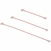 3 pieces 925 sterling silver pendant necklace bracelet anklet chain extenders for necklace 14k gold plated rose gold plated 2 3 4