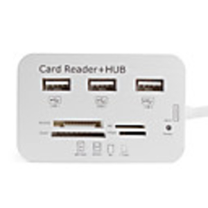 3-Port USB Hub and Memory Card Reader iPad and iPad 2 (White)