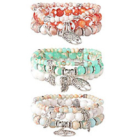 3 set tree beaded bracelet for women couple friends bracelet natural stone healing yoga bracelet charm chakra bracelet set