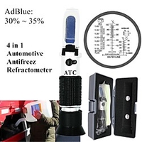 30-35% Vehicle Urea Tester Ethylene glycol Antifreeze Freezing Point Car Battery refractometer tester with retail box