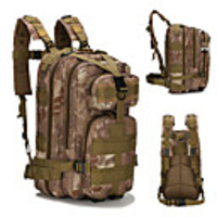 30 L Hiking Backpack Rucksack Military Tactical Backpack Multifunctional Compact Wear Resistance Outdoor Camping / Hiking Hunting Climbing Oxford 600D Black ACU Color CP Color / Yes