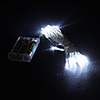 30-LED 2M White Christmas Fairy String Light 2 Modes (Flashing,  Steady on)