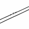 3.0 mm stainless steel wheat silver chain necklaces for men amp; women 16 -30 (black,  24.00)