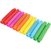 30-Pack Fun Pull and Pop Tubes for Kids Stretch,  Bend,  Build,  and Connect Toy,  Provide Tactile and Auditory Sensory Play,  Colorful,  Heavy-Duty Plastic miniinthebox