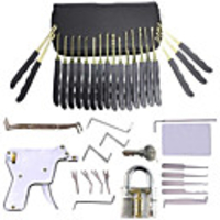 30-Piece Practice Padlock Tool Set with Professional Locksmiths Gift for Kids