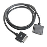 30 Pin Dock Extension Cable for iPhone,  iPod (100cm,  Black)