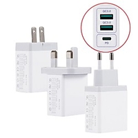 30 W Output Power USB Fast Charger Phone Charger Portable Charger For Universal miniinthebox