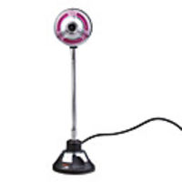 300K Pixel USB 2.0 Webcam (Pink)