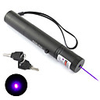 302 100mW Adjust Focus Violet 405nm Purple Blue Laser Flashlight 2XCR123A(battery included)