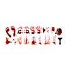 3090cm Hallowmas Blood Handprint Stickers Horror Door Stickers DIY Wall Decoration Graffiti Wall Stickers PVC