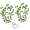 30LED 2210cm Simulation Rattan Wall Hanging Ornament Artificial Plants Creeper Vine Plastic Green Leaf Ivy DIY Wedding Garland Decor
