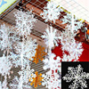 30Pcs Christmas Snow flakes White Snowflake Ornaments Holiday Christmas Tree Decortion Festival Party