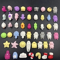 30pcs Funny Kawaii Anti-stress Squishy Toys Squeeze Rising Squishes Animals Stress Reliever Gifts Gag Novelty Toys for Children miniinthebox