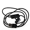 30Pin USB Cable with Charger and Data Switch for Apple iPad 2/iPad/iPhone 4/iPods - Black