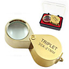 30x21 Portable Folding Magnifier Loupe Magnifying Glass Jewelry Coins Stamps Antiques