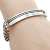316L Stainless Steel Fashionable Design Double Stripe Bracelet for Man