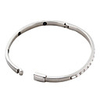316L Stainless Steel Glass Bead Decorated Bracelet