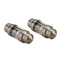 31mm 0.2W 3-LED White Light Festoon Bulb for Car Reading/Trunk/License Plate Lamps (2-Pack,  DC 12V)