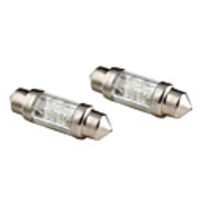 31mm 0.2W 4-LED White Light Festoon Bulb for Car Reading/Trunk/License Plate Lamps (2-Pack,  DC 12V)