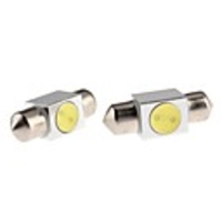 31mm 1W White Light Festoon LED Bulb for Car Reading Lamp (12V,  2-Pack)