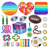 31pcs Fidget Sensory Toy Set Stress Relief Toys Autism Anxiety Relief Stress Pop Bubble Fidget Sensory Toy for Kids Adults miniinthebox