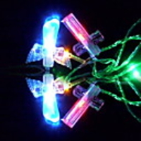 32 LEDs Colorful Cross Light Stringt(CIS-84139)