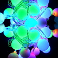 32 LEDs Colorful Dimly Ball Light String(CIS-84110)