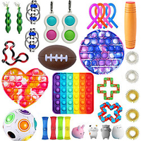 32 pcs Fidget Toys Anti Stress Set Strings Relief Pack Gift for Adults Children Figet Sensory Squishy Relief Antistress miniinthebox