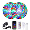 32.8ft 10M RGB LED Strip Lights Waterproof Music Sync Smart LED Tiktok Lights 540LEDs 2835 Color Changing with 40 keys Remote Bluetooth Controller for Home Bedroom TV Back Lights DIY Deco