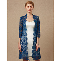 3/4 Length Sleeve Coats / Jackets Lace Wedding / Party / Evening Women