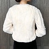 3/4 Length Sleeve Coats / Jackets Orlon Wedding Bolero With Fur