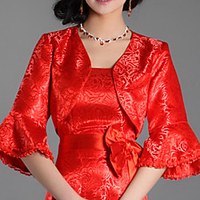 3/4 Length Sleeve Shawls / Bridal Cotton Blend Wedding / Special Occasion Women