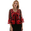 3/4 Length Sleeve Shawls PolyCotton Blend Party / Evening / Office / Career Women