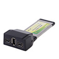 34mm Express Card to 1 IEEE1394a Port and 2 IEEE1394b Ports Adapter