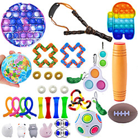 34pcs Sensory Toy Set Anti Stress Toy Set Relief Stress Sensory Anxiety Stress Relief Toy Set Fidget Toys For Kids Adults miniinthebox