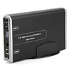 3.5" USB 3.0 External HDD Enclosure with Vertical Stand (Up to 5 Gbps,  Black)