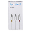 3.5mm 4-PIN to Composite AV Cable for iPod (1.5-Meter)