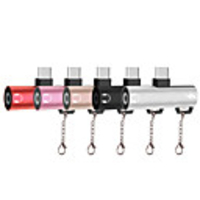 3.5mm Audio Adapter 1.5m(5Ft) All-In-1 Aluminum USB Cable Adapter For Samsung / Huawei / Xiaomi