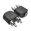 3.5mm Audio AUX - 2RCA Male - Female Short(Under 20 cm)