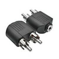 3.5mm Audio AUX - 2RCA Male - Female Short(Under 20 cm)