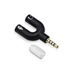 3.5mm Audio Splitter 3.5 Male to 2 Aux Female Earphone Microphone Converter Cable for Notebook Laptop