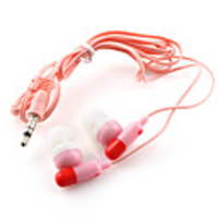 3.5mm earphone, fashionable cable headphones! Cute! Colorful! Music!