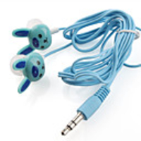3.5mm earphone, fashionable cable headphones! Cute! Colorful! Music!